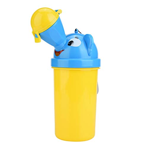 Weiyiroty Orinal portátil, Viajes de Emergencia, Botellas de orina a Prueba de Fugas, Mejora para bebés para Viajes en automóvil, Entrenamiento para niños(Yellow, Prince)