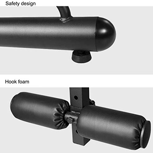 WEIZI Dip Stands Estación de inmersión de dominadas para Interiores Estación de Barra de dominadas Ajustable para Gimnasio Equipo de Fitness multifunción para el hogar con Tablero supino (Color