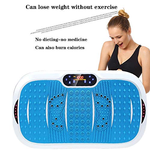 WEIZI Mejor Directo como se ve en TV Plataforma vibratoria y oscilante - Reduce la Celulitis Masaje para Quemar Grasa Programa de Calentamiento Moño y tonificación de Muslos Fitness Entrenamiento