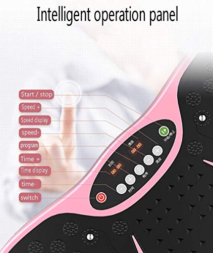 WEIZI Placa de vibración Máquina de vibración eléctrica Fitness Body Shaper Máquina de vibración de Cuerpo Entero Masaje de Terapia magnética 99 Niveles de Velocidad Pantalla Inteligente Soporte d