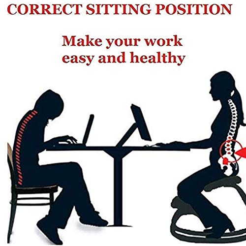 WEIZI Silla ergonómica para arrodillarse Silla de corrección espinal Silla para arrodillarse Silla para Montar Silla para Sentarse de corrección Silla para Yoga Sillas para arrodillarse WEIZI Silla ergonómica para arrodillarse Silla de corrección espinal Silla para arrodillarse Silla para Montar Silla para Sentarse de corrección Silla para Yoga Sillas para arrodillarse