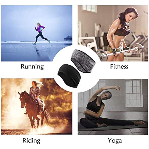WELLXUNK® Deportes Diadema, 2 Piezas Cinta De Pelo Deportiva, Venda De Pelo EláStica, Non Slip Diadema Cómodo y Transpirable Adecuado para Yoga, Jogging, Baloncesto y Otros Deportes Al Aire Libre WELLXUNK® Deportes Diadema, 2 Piezas Cinta De Pelo Deportiva, Venda De Pelo EláStica, Non Slip Diadema Cómodo y Transpirable Adecuado para Yoga, Jogging, Baloncesto y Otros Deportes Al Aire Libre