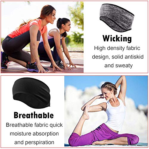 WELLXUNK® Deportes Diadema, 2 Piezas Cinta De Pelo Deportiva, Venda De Pelo EláStica, Non Slip Diadema Cómodo y Transpirable Adecuado para Yoga, Jogging, Baloncesto y Otros Deportes Al Aire Libre WELLXUNK® Deportes Diadema, 2 Piezas Cinta De Pelo Deportiva, Venda De Pelo EláStica, Non Slip Diadema Cómodo y Transpirable Adecuado para Yoga, Jogging, Baloncesto y Otros Deportes Al Aire Libre