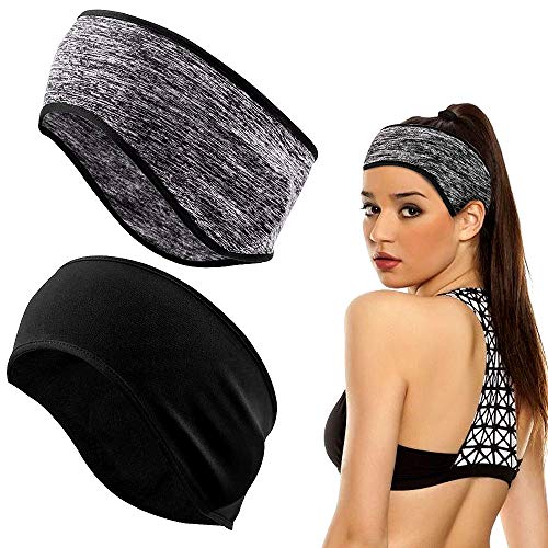 WELLXUNK® Deportes Diadema, 2 Piezas Cinta De Pelo Deportiva, Venda De Pelo EláStica, Non Slip Diadema Cómodo y Transpirable Adecuado para Yoga, Jogging, Baloncesto y Otros Deportes Al Aire Libre