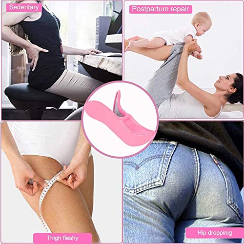 WELLXUNK® Entrenador de Cadera, Entrenador de Músculos del Piso Pélvico, Ejercitador Interno del Muslo, Ejercitador de Muslos,Ejercitador Gluteos, Corrección Glúteos para Mujeres (Rosado)