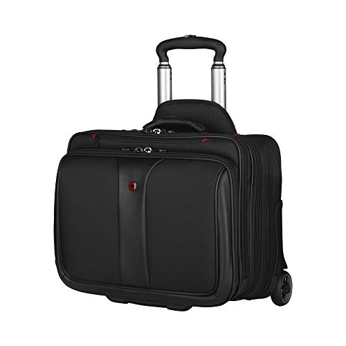 Wenger Patriot maletín, maletín portátil Ruedas 2 en 1, portátiles hasta 17″, 25 l, Mujer, Hombre, Oficina, Negocios, Universidad, Escuela, Negro