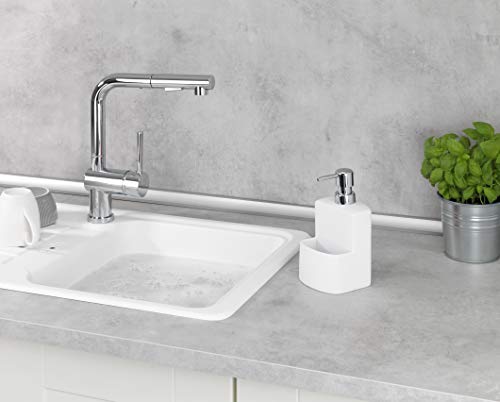 WENKO 3620115100 True Colours Festival - Dispensador de Detergente para Cocina, Superficie Soft-Touch, 0.38 L, color Blanco ,10 x 18 x 10 cm WENKO 3620115100 True Colours Festival - Dispensador de Detergente para Cocina, Superficie Soft-Touch, 0.38 L, color Blanco ,10 x 18 x 10 cm