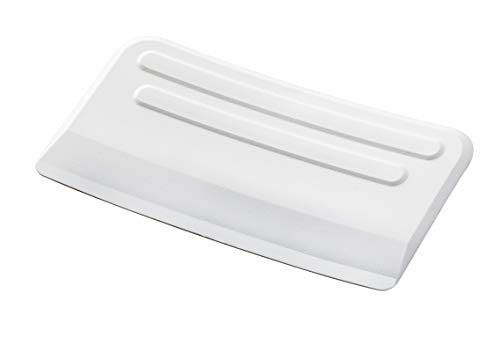 WENKO 7730100 Recipiente para cocina para recoger las basuras - con rascador, Plástico - PP, 32.4 x 17.3 x 9.2 cm, Blanco