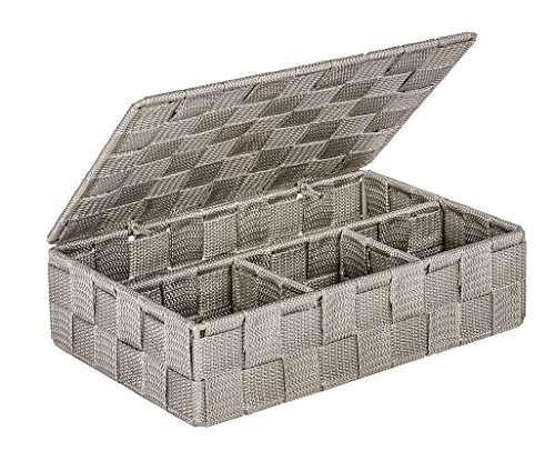 Wenko Organizador Pequeña, Polipropileno, Marrón, 26 x 17 x 7.5 cm Wenko Organizador Pequeña, Polipropileno, Marrón, 26 x 17 x 7.5 cm