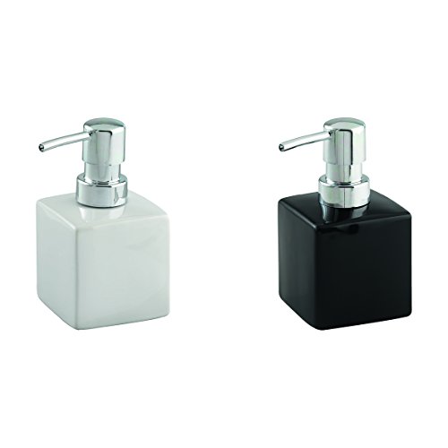Wenko Square Dosificador Jabón, Cerámica, Blanco, 7 x 7 x 13 cm Wenko Square Dosificador Jabón, Cerámica, Blanco, 7 x 7 x 13 cm