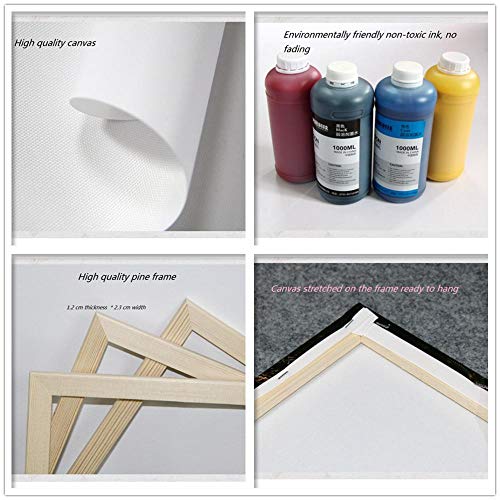 WENXIUF Cuadro sobre Lienzo 5 Partes Océano de Vela Gris,Imprimir En Lienzo HD Cuadros para Dormitorios Modernos, Marco De Madera 100X55CM Listo para Colgar Moderno Decorar WENXIUF Cuadro sobre Lienzo 5 Partes Océano de Vela Gris,Imprimir En Lienzo HD Cuadros para Dormitorios Modernos, Marco De Madera 100X55CM Listo para Colgar Moderno Decorar