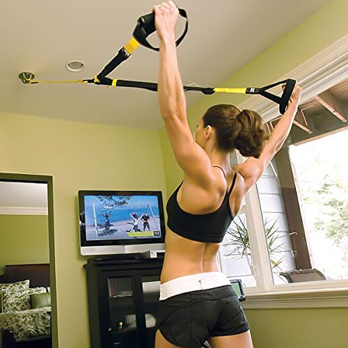 WEONE Anclaje de Pared Soporte de Techo en X para Entrenamiento Correas de Suspensión Anillos de Gimnasia Columpios y Hamaca de Yoga Equipos de Boxeo Cuerda de Batalla (Negro) WEONE Anclaje de Pared Soporte de Techo en X para Entrenamiento Correas de Suspensión Anillos de Gimnasia Columpios y Hamaca de Yoga Equipos de Boxeo Cuerda de Batalla (Negro)
