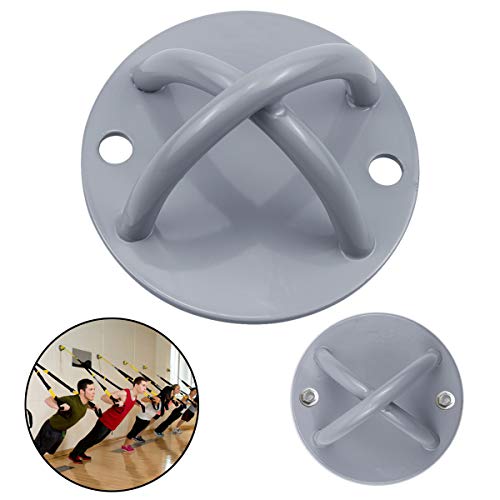 WEONE Anclaje de Pared Soporte de Techo en X para Entrenamiento Correas de Suspensión Anillos de Gimnasia Columpios y Hamaca de Yoga Equipos de Boxeo Cuerda de Batalla (Negro)