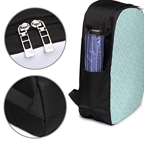 WEQDUJG Mochila Portatil 17" Pulgadas Mochila Hombre Mujer con Puerto USB, Elíptica Circular Minimalista Mochila para El Laptop para Ordenador del Trabajo Viaje