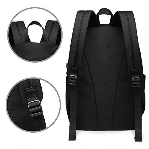 WEQDUJG Mochila Portatil 17 Pulgadas Mochila Hombre Mujer con Puerto USB, Poses de meditación Fitness Saludable Mochila para El Laptop para Ordenador del Trabajo Viaje