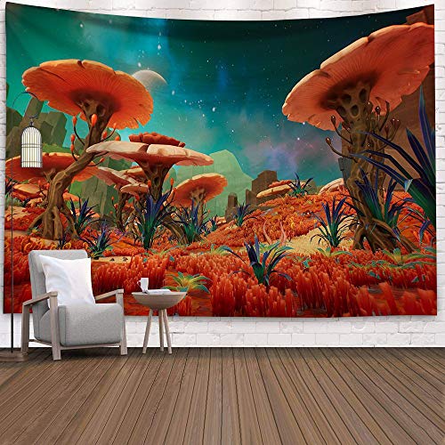 WERT Cuento de Hadas fantasía Tapiz Colgante de Pared Alfombra psicodélica Enorme Castillo de Setas brujería decoración de la habitación de los niños Tapiz de Pared A19 150x200cm WERT Cuento de Hadas fantasía Tapiz Colgante de Pared Alfombra psicodélica Enorme Castillo de Setas brujería decoración de la habitación de los niños Tapiz de Pared A19 150x200cm