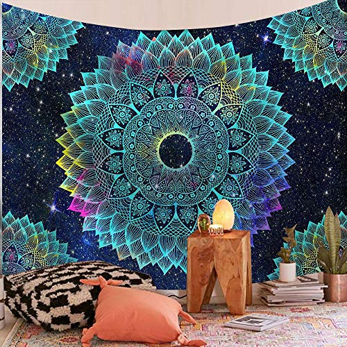 WERT Mandala patrón Tapiz Indio Colgante de Pared decoración Elefante Toalla de Playa Bohemia Manta Fina Estera de Yoga A4 95x73cm WERT Mandala patrón Tapiz Indio Colgante de Pared decoración Elefante Toalla de Playa Bohemia Manta Fina Estera de Yoga A4 95x73cm