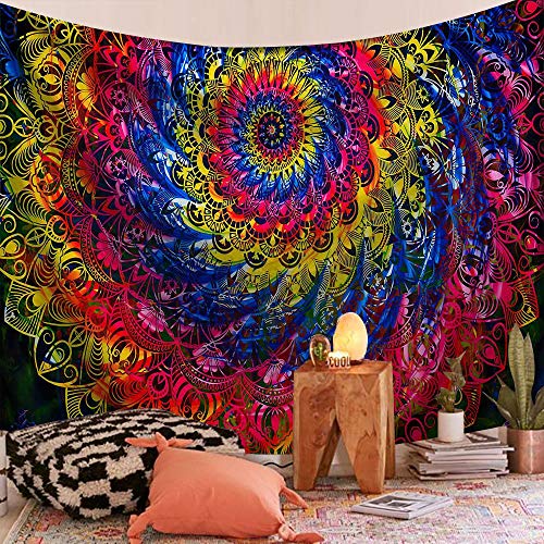 WERT Mandala patrón Tapiz Indio Colgante de Pared decoración Elefante Toalla de Playa Bohemia Manta Fina Estera de Yoga A4 95x73cm WERT Mandala patrón Tapiz Indio Colgante de Pared decoración Elefante Toalla de Playa Bohemia Manta Fina Estera de Yoga A4 95x73cm
