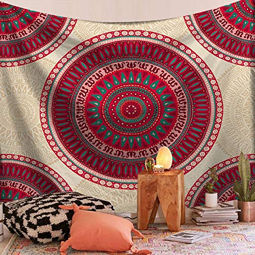 WERT Mandala patrón Tapiz Indio Colgante de Pared decoración Elefante Toalla de Playa Bohemia Manta Fina Estera de Yoga A4 95x73cm WERT Mandala patrón Tapiz Indio Colgante de Pared decoración Elefante Toalla de Playa Bohemia Manta Fina Estera de Yoga A4 95x73cm