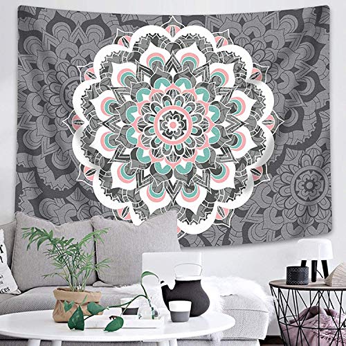 WERT Mandala Tapiz Colgante decoración de impresión en Color Manta India Estera de Yoga Alfombra de Arte para Dormitorio en casa A12 95x73cm