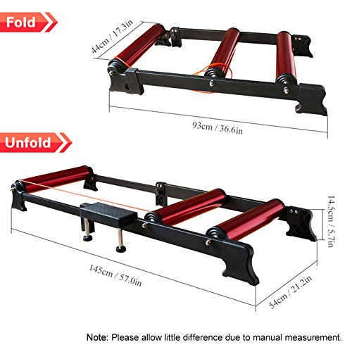 WERTYU Bicicleta Roller Platform Bike Training Station Indoor Doble Bicicleta Ciclismo Ejercicio Estación de Ejercicios Roller Bike Trainer Roller Training Tool