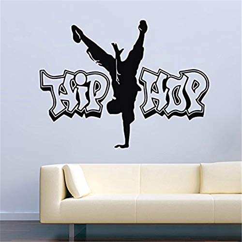 WERWN Danza Silueta Bailarina Hip Hop decoración Vinilo Art Deco hogar Pared Pegatina