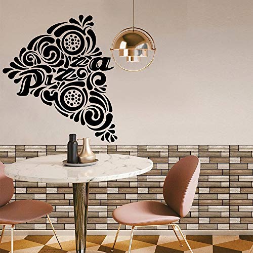 WERWN Pizza Cocina decoración de la Pared café Pizza Etiqueta de la Pared Vinilo Pared Foto Pared Arte decoración WERWN Pizza Cocina decoración de la Pared café Pizza Etiqueta de la Pared Vinilo Pared Foto Pared Arte decoración