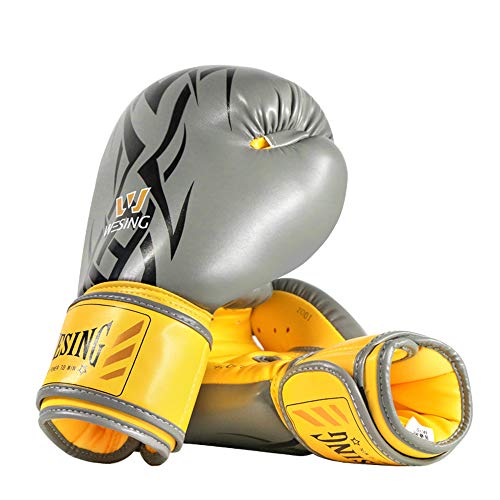 Wesing - Guantes de boxeo profesionales para hombre Muay Thai Kickboxing MMA Guantes de entrenamiento