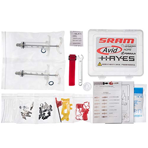 West Biking Kit Herramienta profesional de frenos de disco hidráulico de bicicleta para todos los DOT, Juicy J3, J5, J7, Ultimate Elixir, E1, E3, E5, E7, Er, Xx, Xo y Formula R1 Rx para hombre