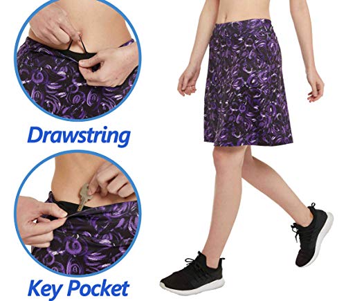 Westkun Mujer Falda Corta hasta la Rodilla de Golf Corriendo Tenis Skort Casual Pantalón Ropa Padel Corta de Modesta Deportivas(Rosa Purpura,XL) Westkun Mujer Falda Corta hasta la Rodilla de Golf Corriendo Tenis Skort Casual Pantalón Ropa Padel Corta de Modesta Deportivas(Rosa Purpura,XL)