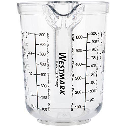 Westmark 30682270 Gerda-Recipiente de Cocina para medir cantidades (1 l), Plastic