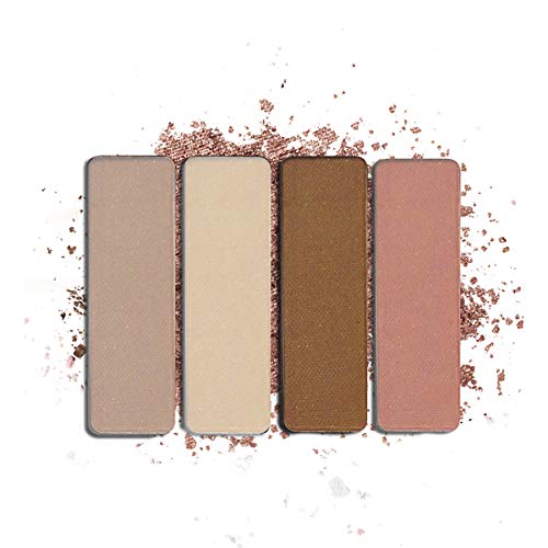 Wet n Wild - Color Icon Eyeshadow Quads - Pequeña Paleta de Sombras de Ojos Vegan con una Mezcla de Sombras Brillantes y Mates, de Larga Duración y Fáciles de Mezclar - Walking On Eggshells