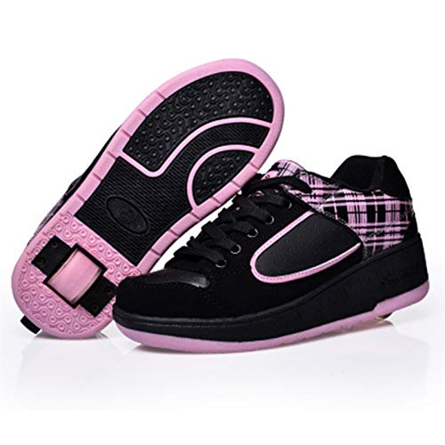 WFSH Unisex Kids Roller Skate Shoes Removible Conviértete en Deporte Entrenador para niños Niñas Soltero Ruedas Zapatos (Color : Pink, Size : 36) WFSH Unisex Kids Roller Skate Shoes Removible Conviértete en Deporte Entrenador para niños Niñas Soltero Ruedas Zapatos (Color : Pink, Size : 36)