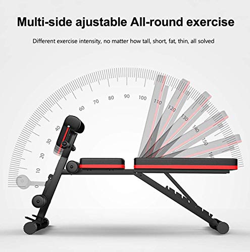 Wghz Banco de Pesas Ajustable, Banco de Abdominales Plegable 4 en 1 Gimnasio de Entrenamiento en casa Banco de Levantamiento de Pesas Entrenamiento de Entrenamiento Ejercicio de piernas, declive Wghz Banco de Pesas Ajustable, Banco de Abdominales Plegable 4 en 1 Gimnasio de Entrenamiento en casa Banco de Levantamiento de Pesas Entrenamiento de Entrenamiento Ejercicio de piernas, declive