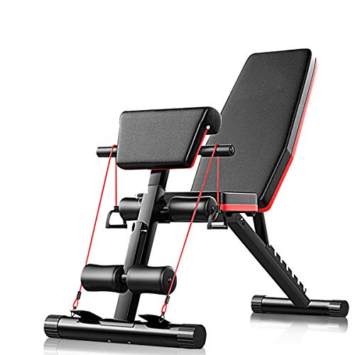 Wghz Banco de Pesas Ajustable, Banco de Abdominales Plegable 4 en 1 Gimnasio de Entrenamiento en casa Banco de Levantamiento de Pesas Entrenamiento de Entrenamiento Ejercicio de piernas, declive Wghz Banco de Pesas Ajustable, Banco de Abdominales Plegable 4 en 1 Gimnasio de Entrenamiento en casa Banco de Levantamiento de Pesas Entrenamiento de Entrenamiento Ejercicio de piernas, declive