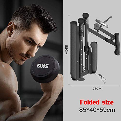 Wghz Banco de Pesas con extensión de piernas y Curl de piernas, Banco de Entrenamiento Multifuncional Plegable, Banco Inclinado Ajustable con Mancuernas para Gimnasio en casa Wghz Banco de Pesas con extensión de piernas y Curl de piernas, Banco de Entrenamiento Multifuncional Plegable, Banco Inclinado Ajustable con Mancuernas para Gimnasio en casa
