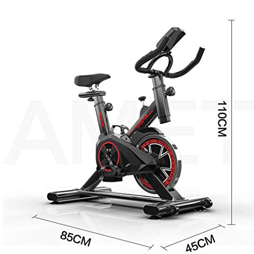 Wghz Bicicleta de Ciclismo para Interiores estacionaria, Bicicleta de Ejercicios Profesional, Pantalla LED, Sensor de frecuencia cardíaca, Banco Ajustable, transmisión por Correa silenciosa Wghz Bicicleta de Ciclismo para Interiores estacionaria, Bicicleta de Ejercicios Profesional, Pantalla LED, Sensor de frecuencia cardíaca, Banco Ajustable, transmisión por Correa silenciosa