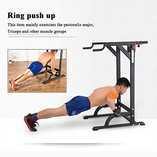 Wghz Torre de energía Ajustable - estación de dominadas Multifuncional para Entrenamiento de Fuerza - Barra de Ejercicios con Soporte de Buceo - Equipo de Flexiones para Ejercicios de Gimnasio en Wghz Torre de energía Ajustable - estación de dominadas Multifuncional para Entrenamiento de Fuerza - Barra de Ejercicios con Soporte de Buceo - Equipo de Flexiones para Ejercicios de Gimnasio en