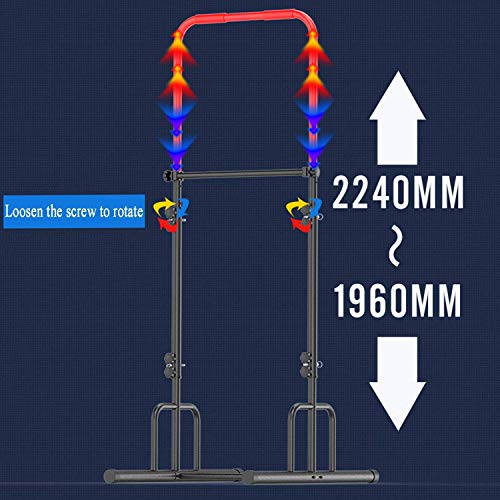 Wghz Torre de energía Ajustable para Entrenamiento en casa. Estación de Buceo Multifuncional con Barra de dominadas de Cuerpo Entero de pie Entrenamiento de Fuerza para Entrenamiento de Fuerza mu