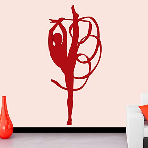 WGWNYN Pegatinas de Gimnasia rítmica Chica Ejercicio físico para Encontrar calcomanía Cartel de Fitness Vinilo calcomanía de Pared decoración Gimnasio St 58 * 130 cm WGWNYN Pegatinas de Gimnasia rítmica Chica Ejercicio físico para Encontrar calcomanía Cartel de Fitness Vinilo calcomanía de Pared decoración Gimnasio St 58 * 130 cm