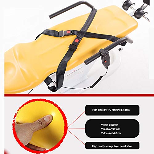 WGYDREAM Tabla de inversión Máquina Invertida eléctrica de la Tabla de la lversión Equipo casero de la Aptitud Tratamiento eficaz Hernia Plato, Dolor de Espalda, Reversible (Color : Yellow)