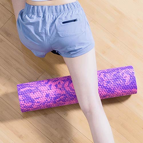 WGZ Barra de Masaje Espuma Eje Relajación Muscular Rodillo de Masaje Fitness Estufa Pipa Mantener Yoga Columna Flotador de Espuma Cómodo (Color : B, Size : 45cm)