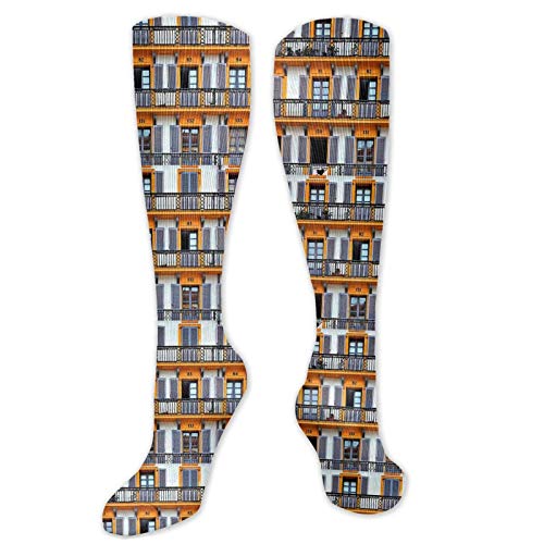 WH-CLA Physical In Donostia Calcetines de compresión unisex Calcetines altos hasta la rodilla Medias de tubo largo 8.5x50cm