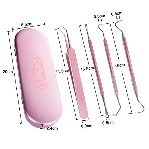 Whaline Craft - Herramienta de vinilo adhesivo (4 piezas, acero inoxidable, precisión con estuche, papel de deshierba, kit de herramientas para siluetas, cameos, raspador de letras, pinzas de espátula Whaline Craft - Herramienta de vinilo adhesivo (4 piezas, acero inoxidable, precisión con estuche, papel de deshierba, kit de herramientas para siluetas, cameos, raspador de letras, pinzas de espátula