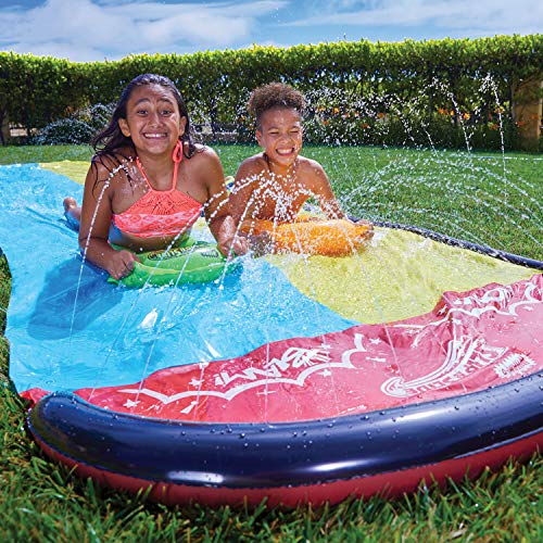 Wham-O-64120 Slip and Slide Double Wave Rider con boogies, Multicolor (64120) Wham-O-64120 Slip and Slide Double Wave Rider con boogies, Multicolor (64120)