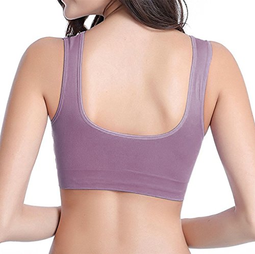 WhiFan Mujeres 2/3 Piezas Sujetador Deportivo Sin Costuras Yoga Top con Almohadillas Extraíbles Ultimate Corriendo Gimnasio Ropa