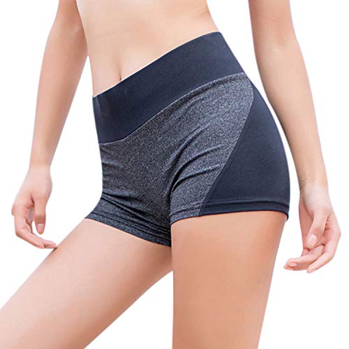 WhiFan Pantalón Leggins Corto Deportivo para Mujer,Running Pantalones Cortos de Yoga con Bolsillo Lateral Pantalones Deportivos y Elásticos Polaina