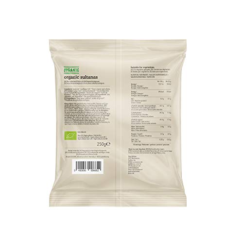 Whole Foods Market - Uvas pasas sultanas ecológicas, 250 g Whole Foods Market - Uvas pasas sultanas ecológicas, 250 g