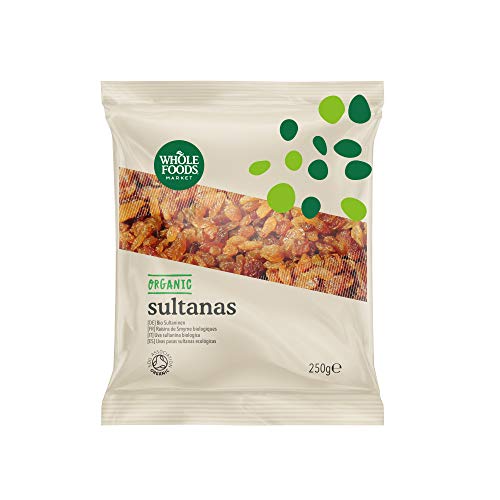 Whole Foods Market - Uvas pasas sultanas ecológicas, 250 g Whole Foods Market - Uvas pasas sultanas ecológicas, 250 g