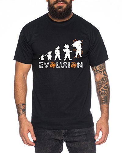 WhyKiki Super Son Goku Evolution Camiseta de Hombre Goku Dragon Master Son Ball Vegeta Turtle Roshi Db, Farbe2:Negro;Größe2:L WhyKiki Super Son Goku Evolution Camiseta de Hombre Goku Dragon Master Son Ball Vegeta Turtle Roshi Db, Farbe2:Negro;Größe2:L